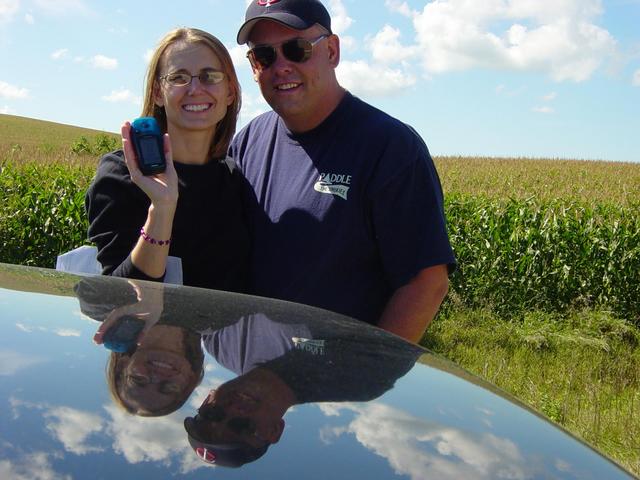 Michelle and I at the confluence.