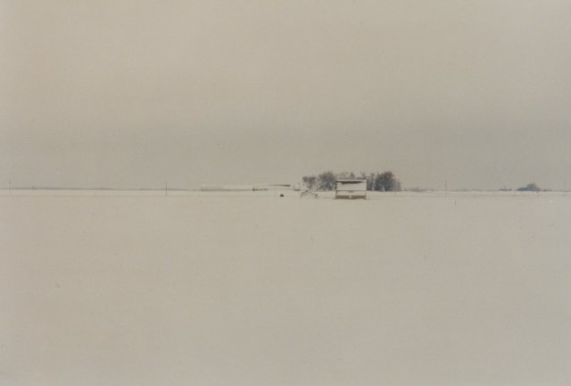 The little black dot to the left of the barn is my car...It was a long walk.