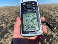 #7: GPS reading at the confluence point.