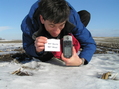 #3: On the ground:  Joseph Kerski at the confluence point.