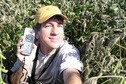 #2: Joseph Kerski deep in the soybeans at 45 North 94 West.