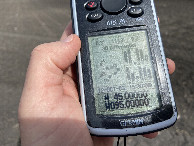 #6: GPS reading at the confluence point.