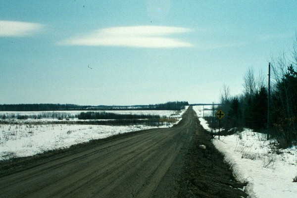 Looking south from the road (100 yds. east of pt.)