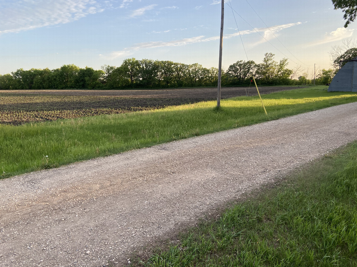 The view to the west southwest from the confluence point. The view to the west shows the landowners home and so out of respect for the landowner I did not take one due west.