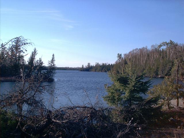 Little Saganaga Lake, access point to confluence