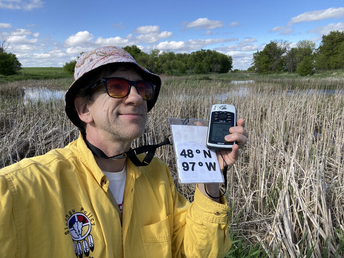 Joseph Kerski at the confluence. 