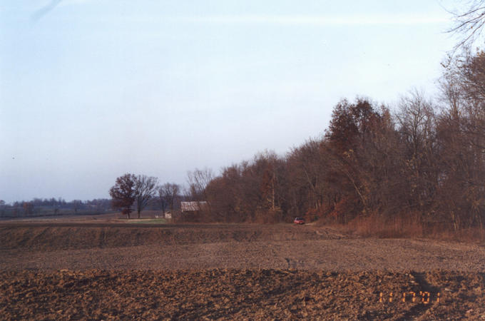 View across the field