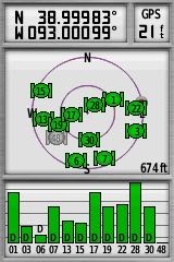 My GPS receiver, 89 m west of the point