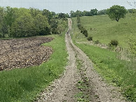 #10: Lonely roads leading to the confluence fields and trails. 