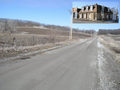 #8: Looking north on County Road 77 from Lincoln Creek toward Fillmore MO (small inset).