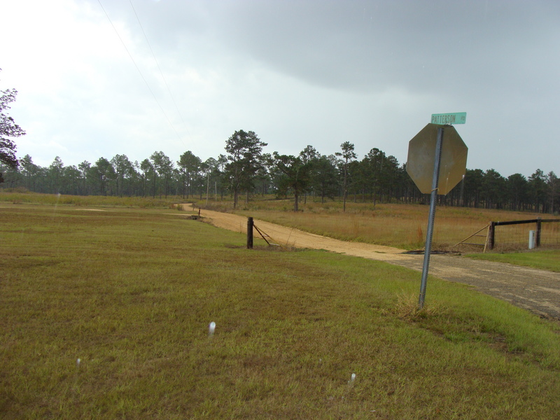 Looking south on Patterson Road from the Highway 29 turn-off.