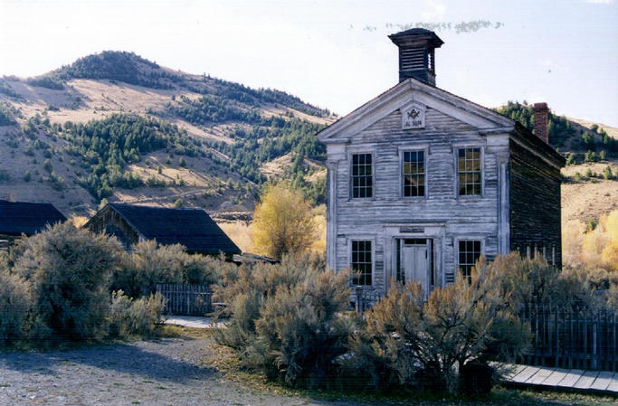 The Masonic temple in Bannack