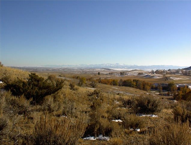 Absaroka-Beartooth range from ridge above confluence