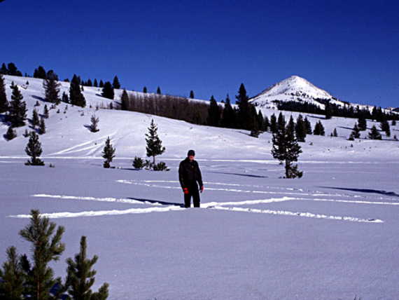 Les Marks the Spot - Sugarloaf Mtn. in background