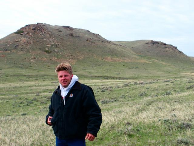 Russ Milam standing at the confluence