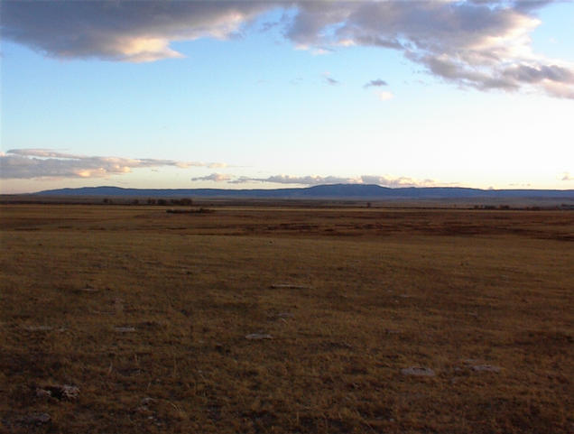 South view from knob with Little Belt Mountains