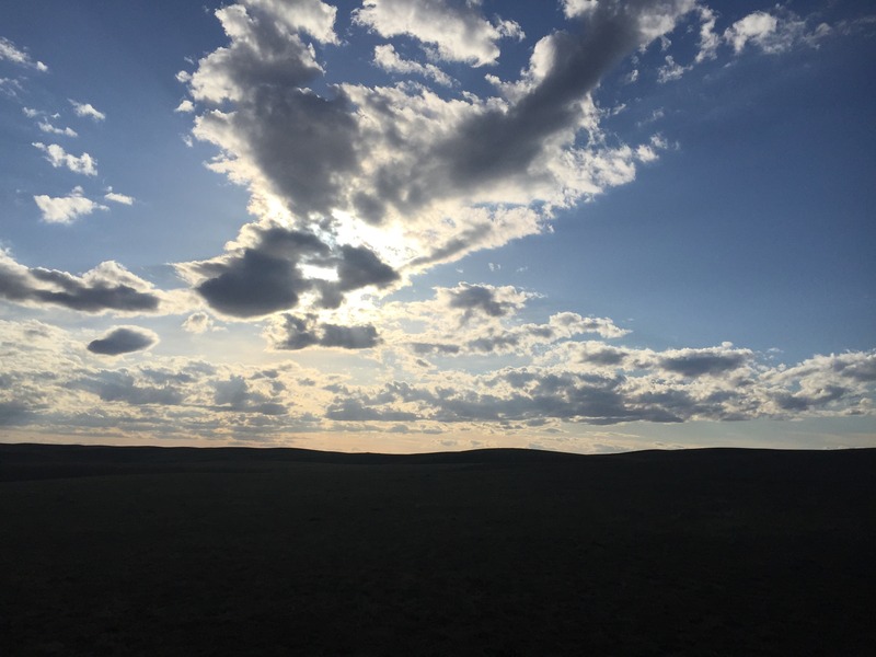 View to the west from the confluence point. 