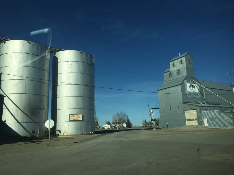 Brady, Montana, nearest town to the confluence.