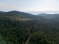 #11: View West (towards Flathead Lake), from 120m above the point