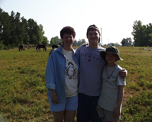 My mom, me, and my sister