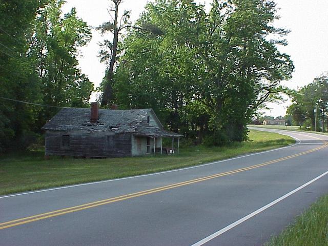 Highway 58 to the west of the confluence.