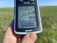 #7: GPS reading at the confluence point. 