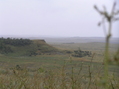 #9: Moody view of the bluffs to the south-southeast from the confluence. 