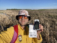 #7: Joseph Kerski at the confluence point.