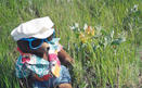 #2: Closer look at the spot and T. McGee with a milkweed variety beside him.