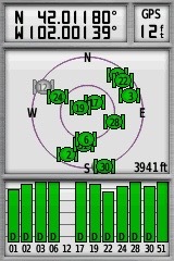 My GPS receiver, 0.82 miles from the point