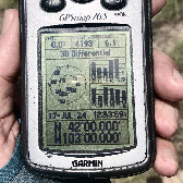 #6: GPS: 6.1’ accuracy, 4,193’ elevation at 42°N 103°W.