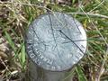 #5: 1917 Indian Allotment Benchmark, marking southwest corner of Pine Ridge Indian Reservation.