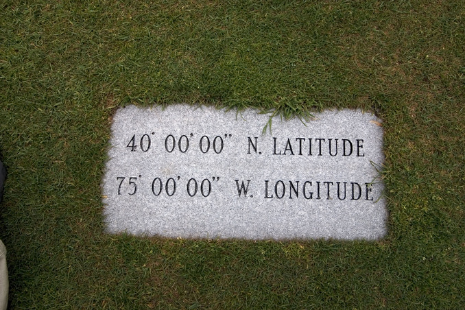 Plaque set in the fairway