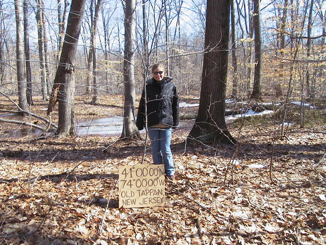 Cynda in the direction south of the confluence