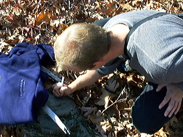 Creating a monument to the confluence.