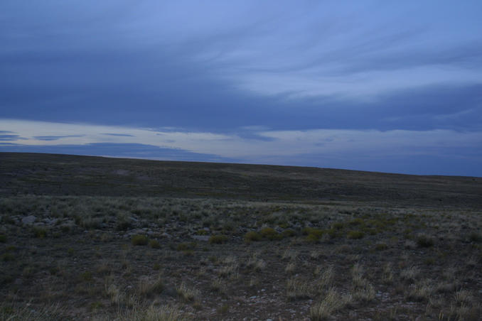 View of confluence, looking north