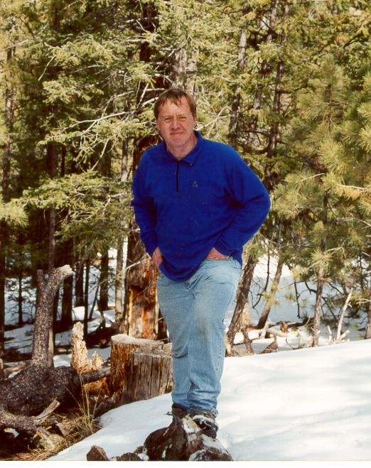 Gustaaf at the cairn marking 34N 109W