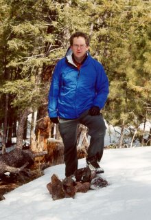 #1: Brian at the cairn marking the spot