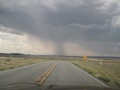 #7: Heavy rain cells along NM-41 near the confluence.