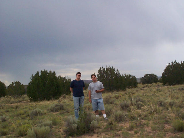 Chuck and Ted at the confluence.