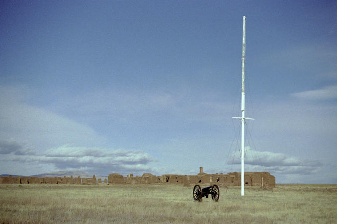 Flag post at parade ground