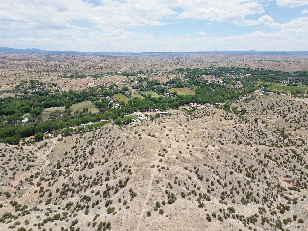 View South (towards La Puebla), from 120m above the point