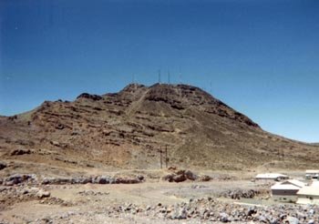 This radio facility foiled our GPS on this side of the hill