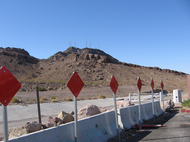 Looking at Confluence from parking area