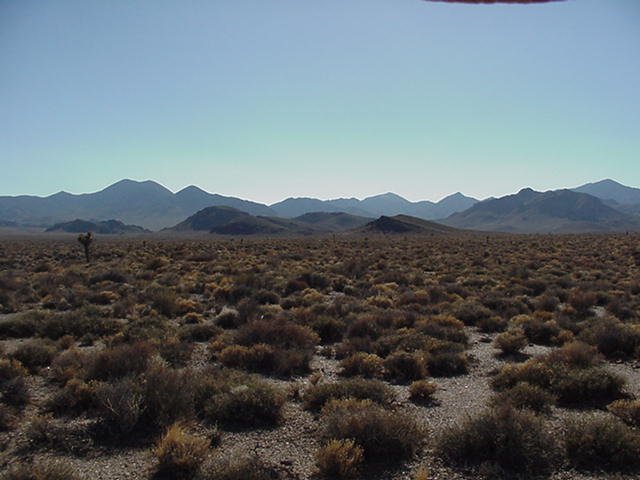 Looking West to Grapevine Mts & Phinney Cyn.