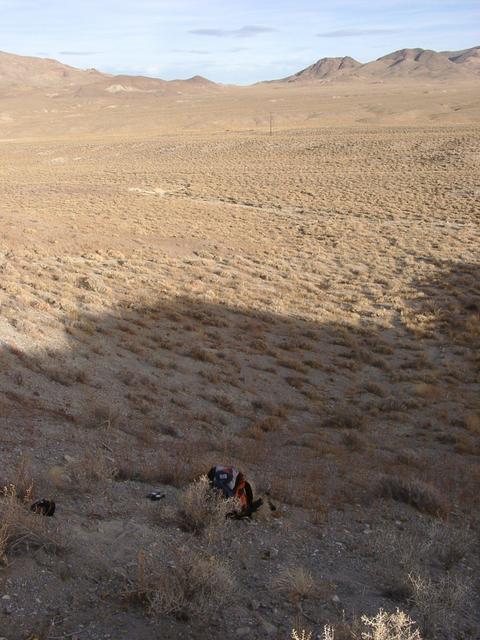 View of confluence area-looking east towards Hendricks well