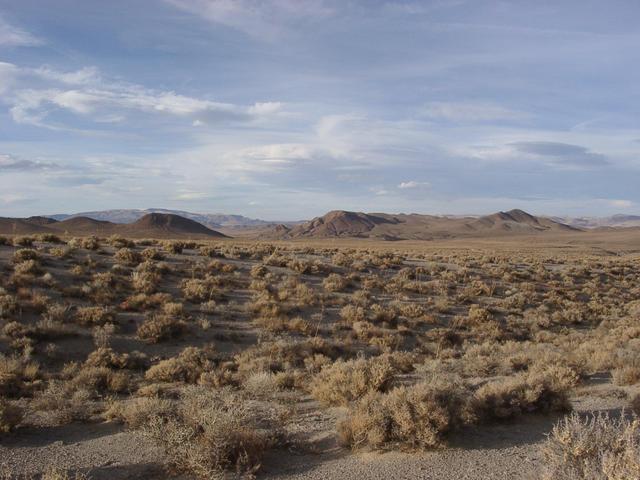 view north from top of hill just above confluence