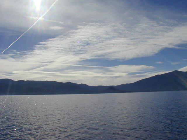 Morning sun looking east at Dagget Pass