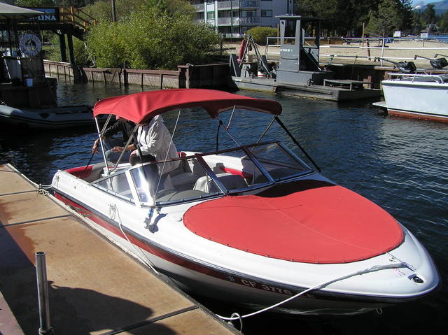 Our transportation to the confluence, from the Ski Run Marina.