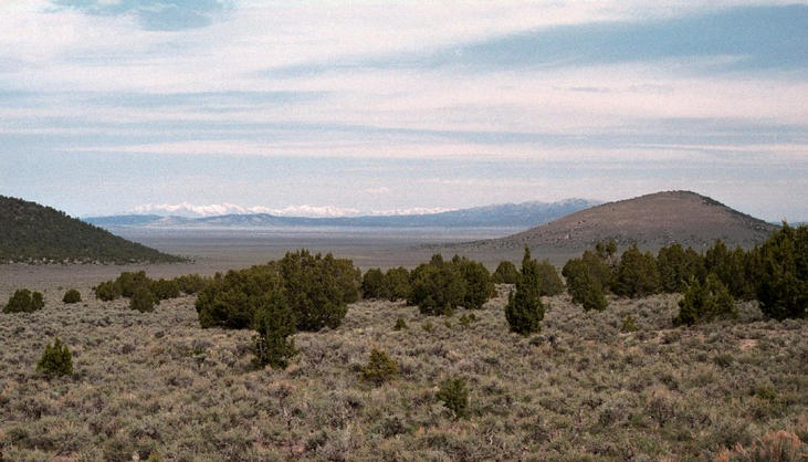 the confluence and the Ruby Mountains